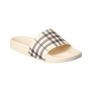 Burberry Check Slide, Beige